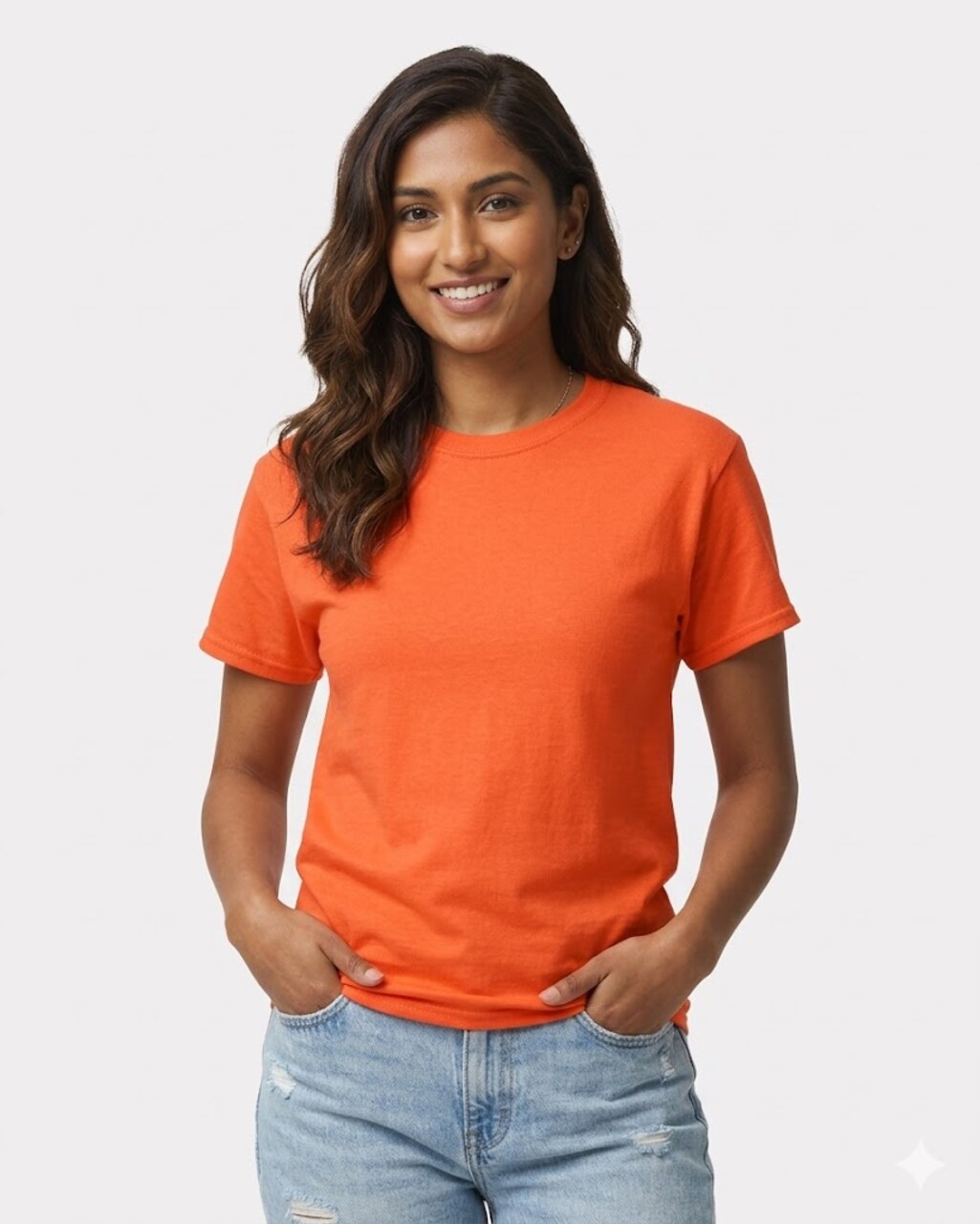 Gildan Ultra Cotton 6 oz Durable Crewneck T-Shirt Needle Stitching Soft Cotton Blank for Patch Customization